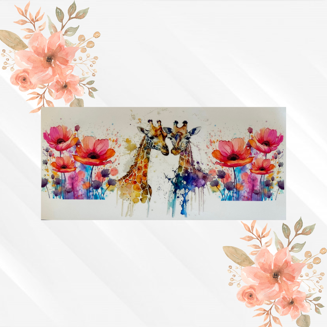 Watercolor Giraffes