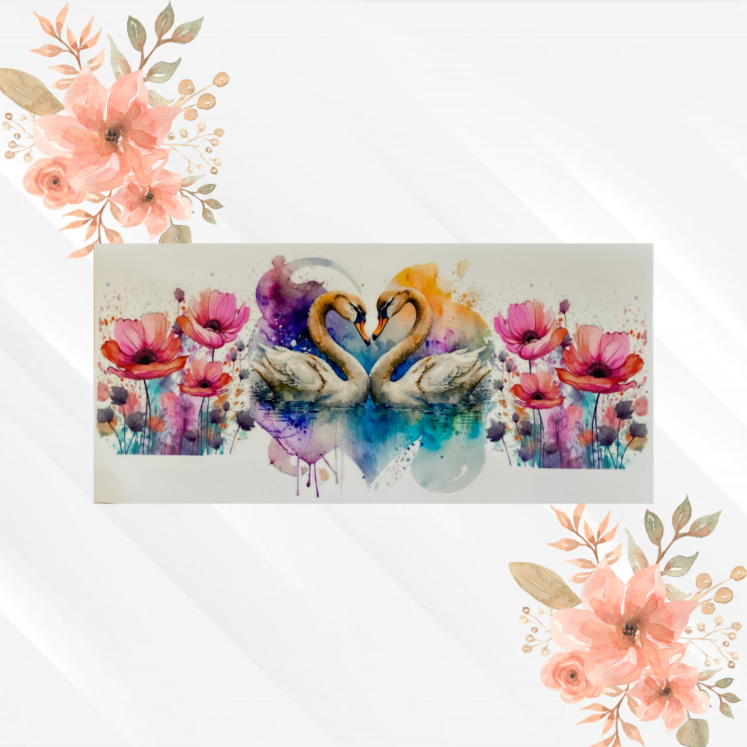 Watercolor Swans