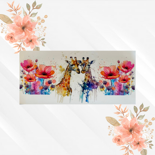 Watercolor Giraffes