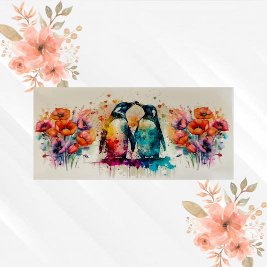 Watercolor Penguins