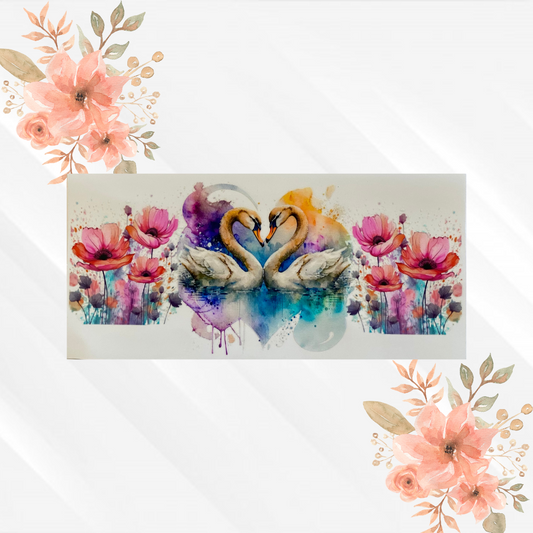 Watercolor Swans